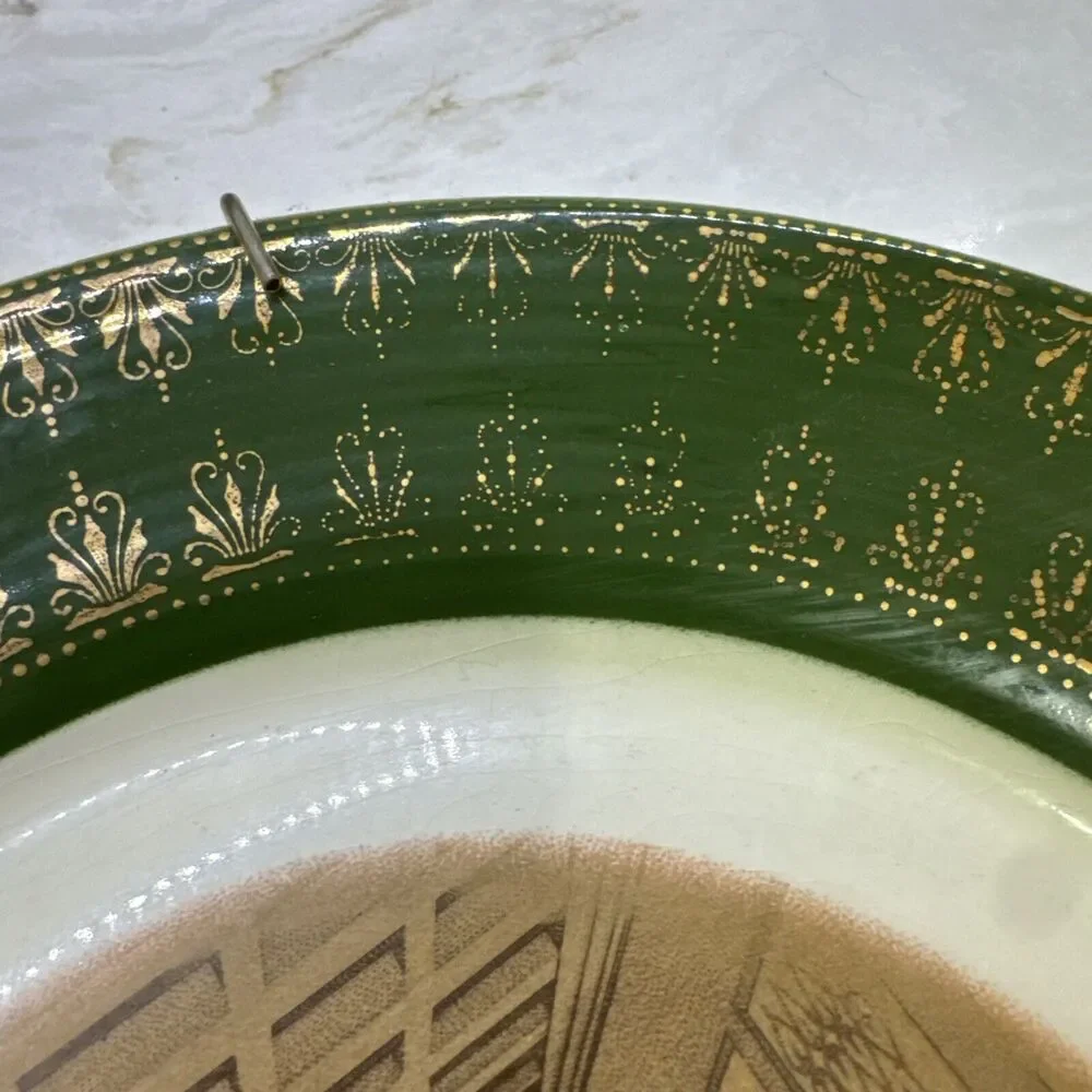 Vintage The Last Supper Limoges Collector Plate 22K Gold Church Retro MCM